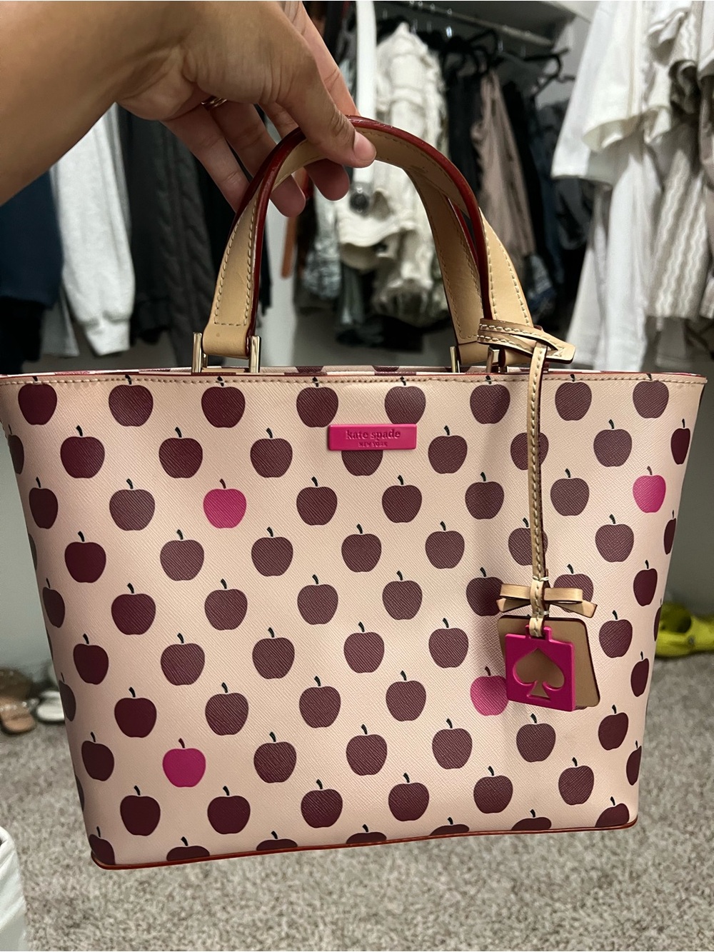 kate spade Pink Apple Print Bag